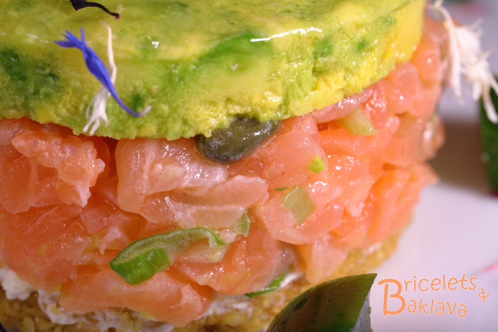 Tartare de saumon fumé et avocat