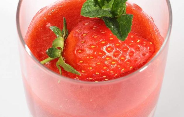 Panna cotta alle fragole
