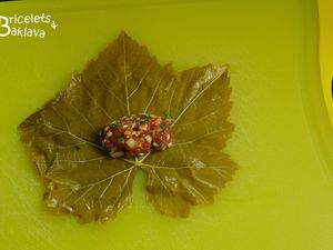 Sarma de feuilles de vigne à la viande 