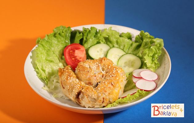 Feuilletés aux aubergines à la pâte filo