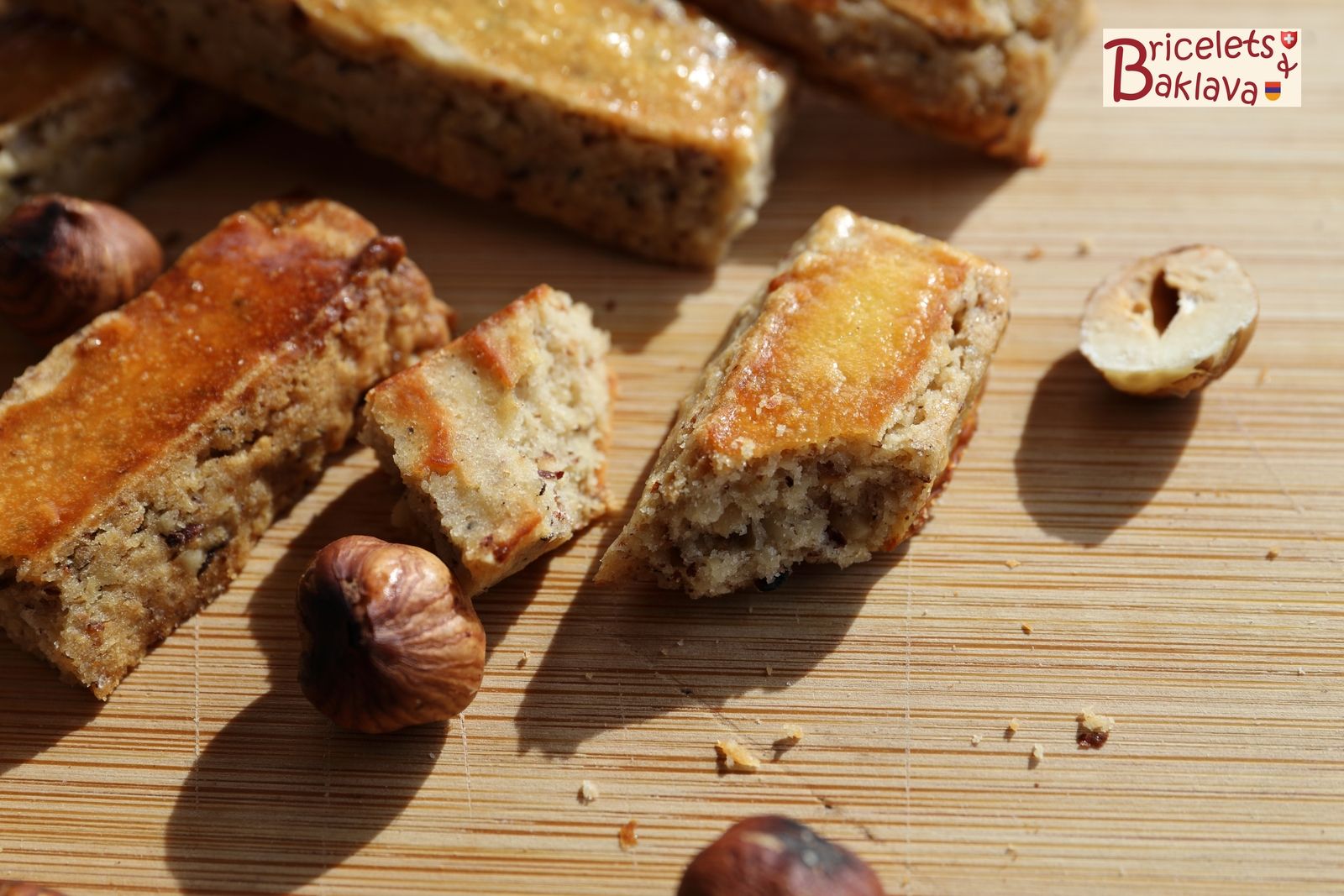 Bâtonnets aux noisettes