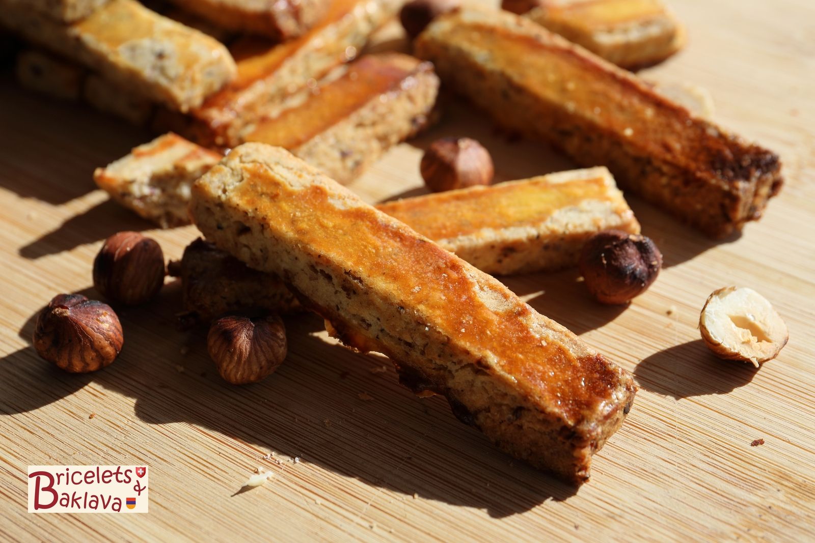 Bâtonnets aux noisettes