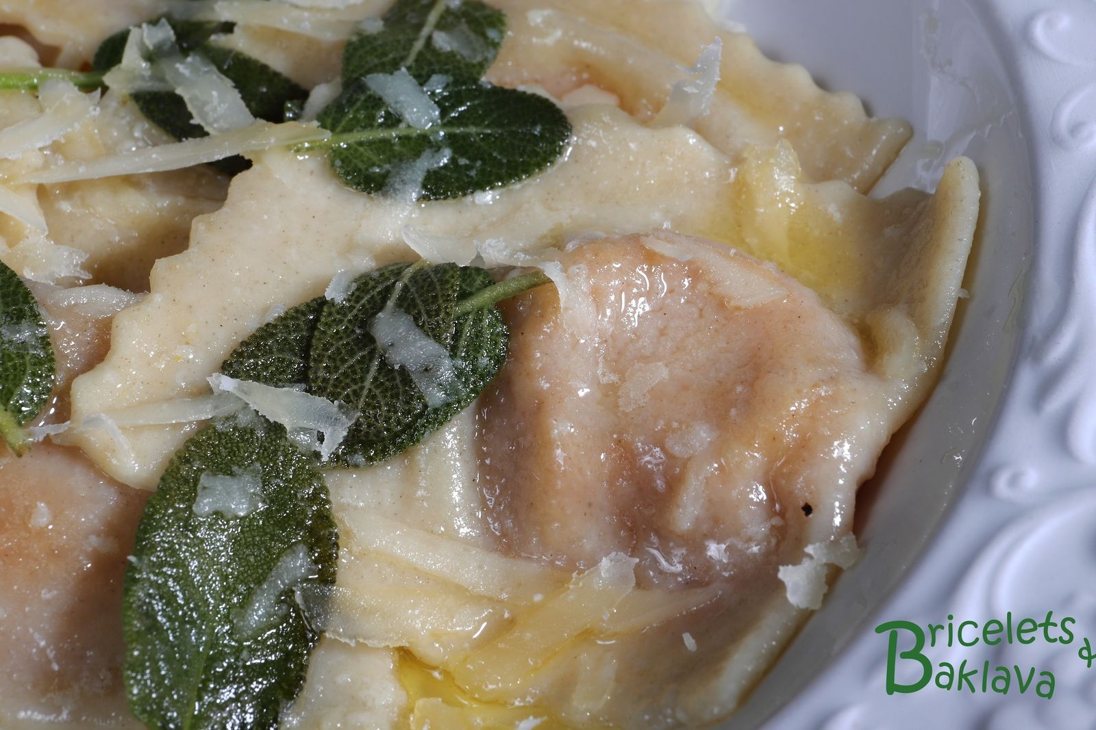 Raviolis à la courge et à la sauge