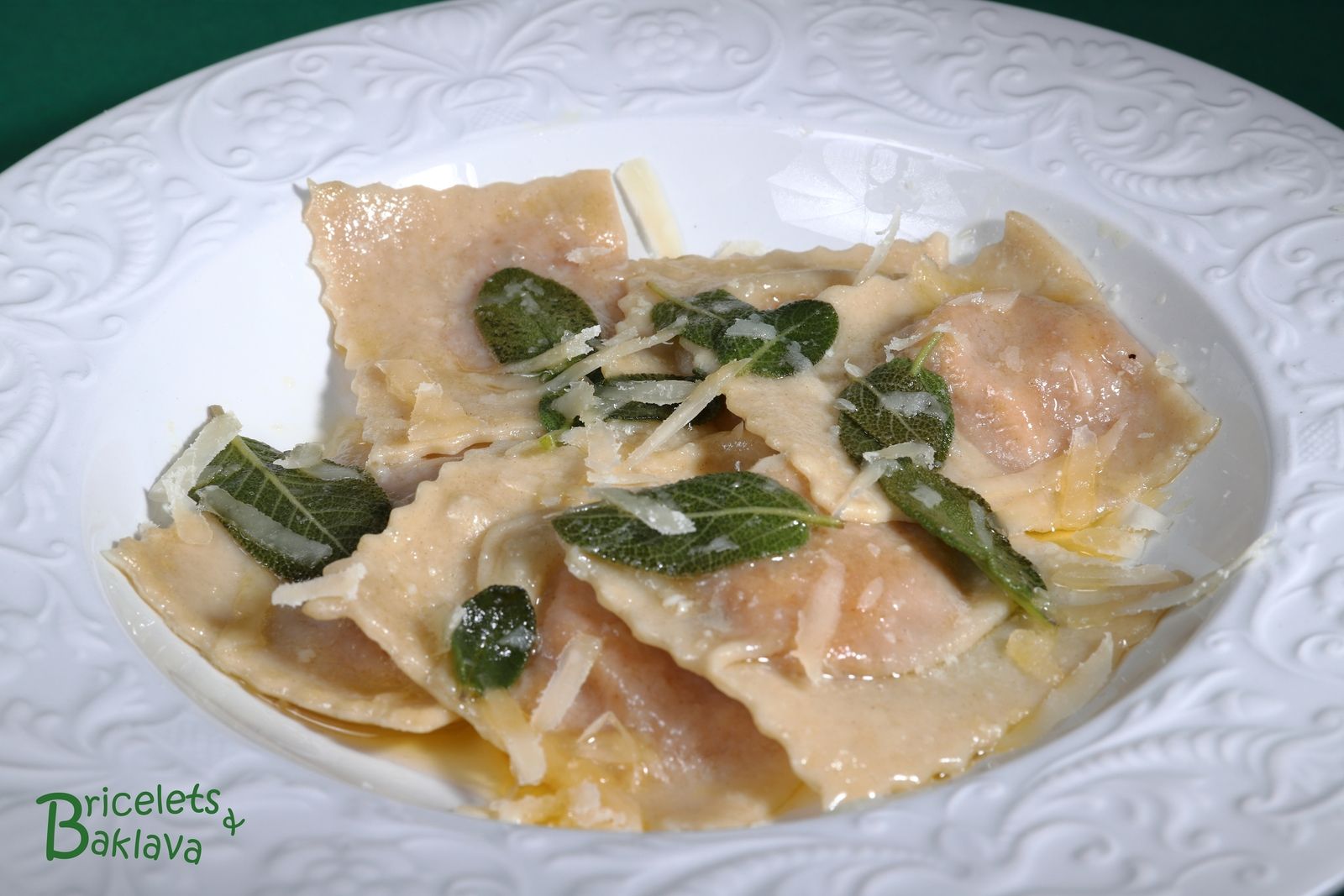 Raviolis à la courge et à la sauge