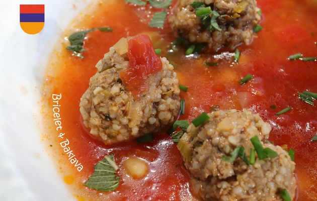 Soulou keuftés (Soupe citronnée aux boulettes de viande)
